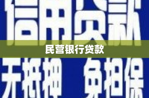 元长民营银行贷款