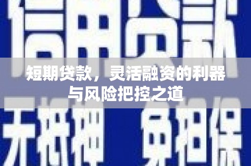 临淄短期贷款，灵活融资的利器与风险把控之道