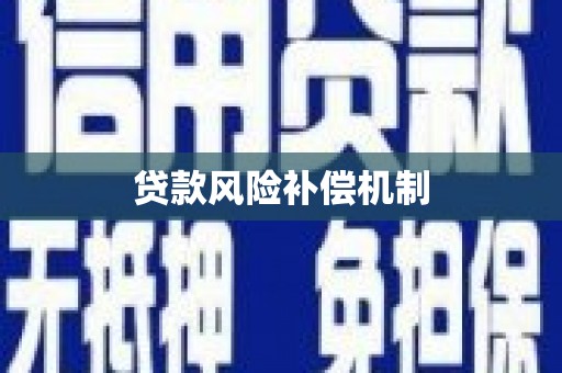 广水贷款风险补偿机制