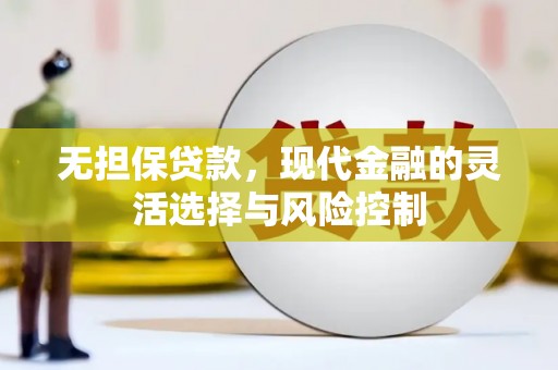 务川无担保贷款，现代金融的灵活选择与风险控制