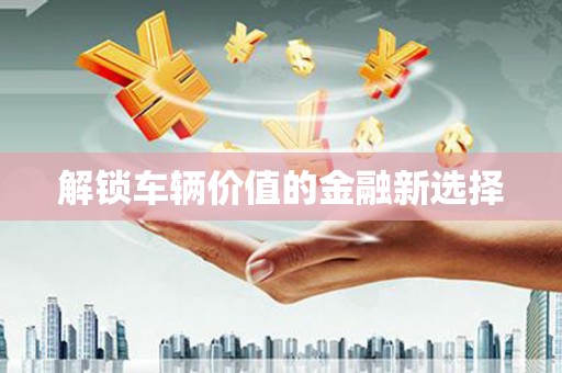 海晏解锁车辆价值的金融新选择