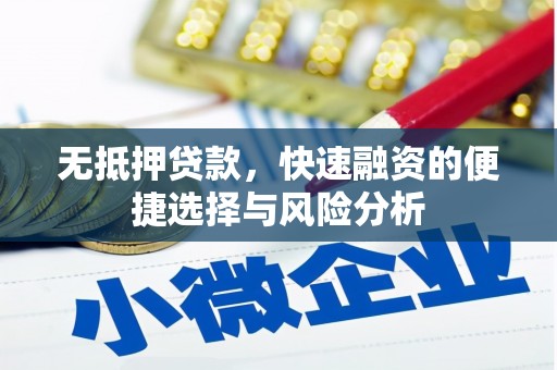 九龙无抵押贷款，快速融资的便捷选择与风险分析
