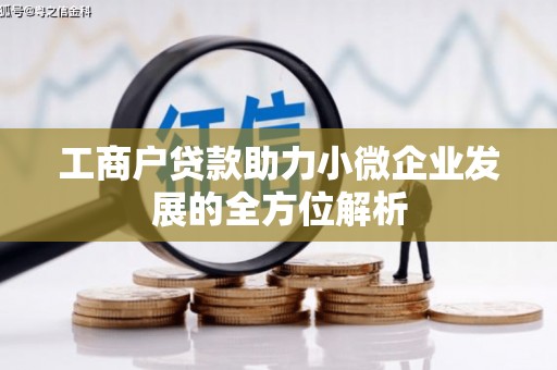 潜江工商户贷款助力小微企业发展的全方位解析