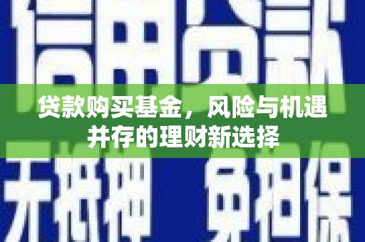 柳南贷款购买基金，风险与机遇并存的理财新选择