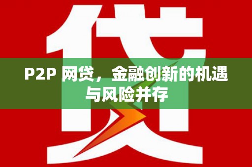 修水P2P 网贷，金融创新的机遇与风险并存