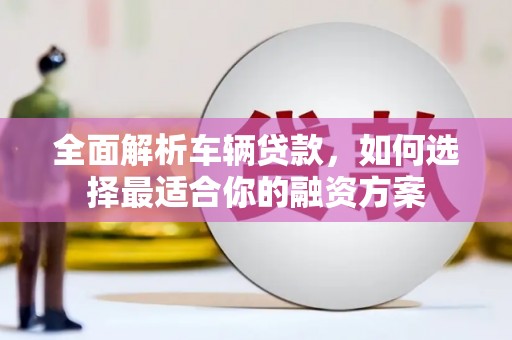 桂平全面解析车辆贷款，如何选择最适合你的融资方案