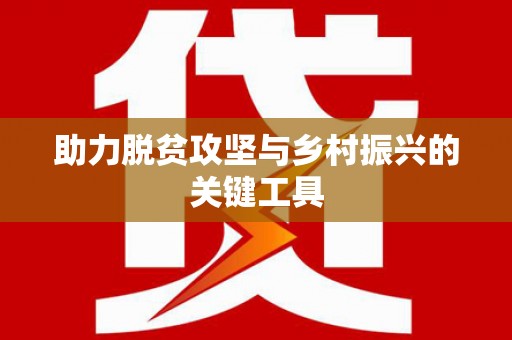 沐川助力脱贫攻坚与乡村振兴的关键工具